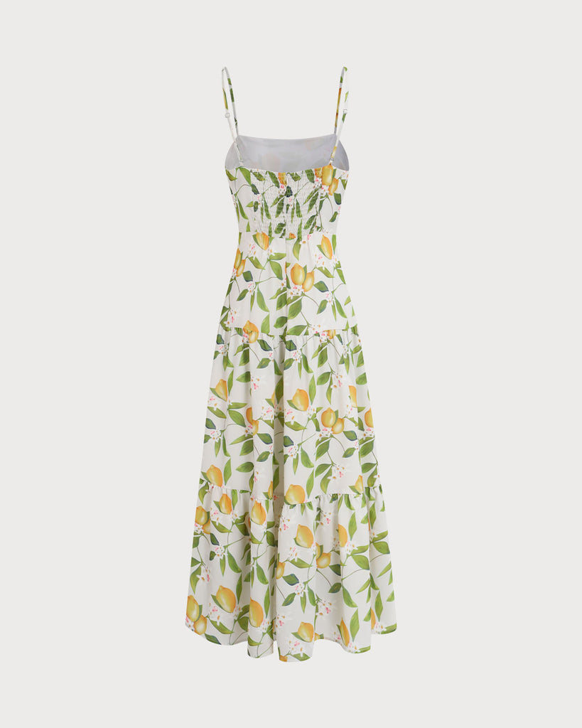 Women's Floral Ruched Slip Maxi Dress